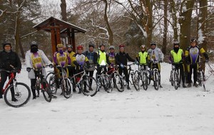 Premiére sortie VTT sous la neige